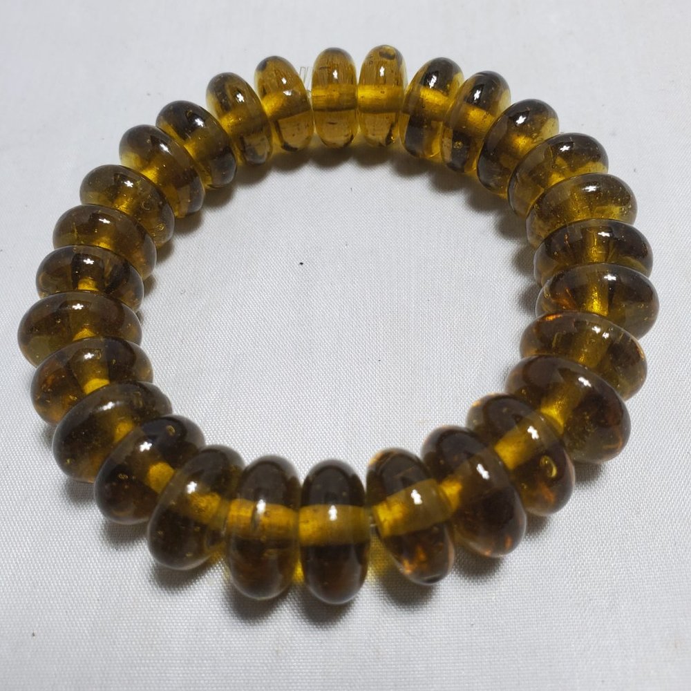 Soft Surroundings 2pc glass beaded multi color Congo stretch bracelet - Picture 4 of 6
